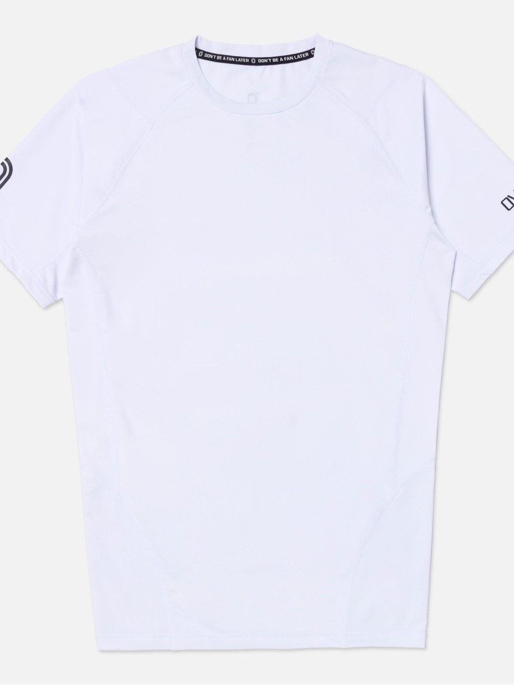 Men's White Short Sleeve Performance Tee Overtime Valid compression